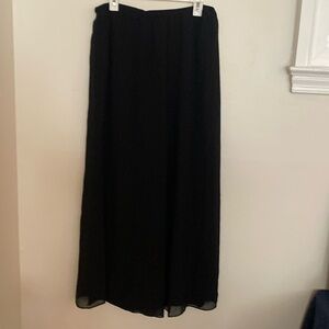 Alex Evenings Wide-Leg Chiffon Pants for Cocktail, Holiday, Formal